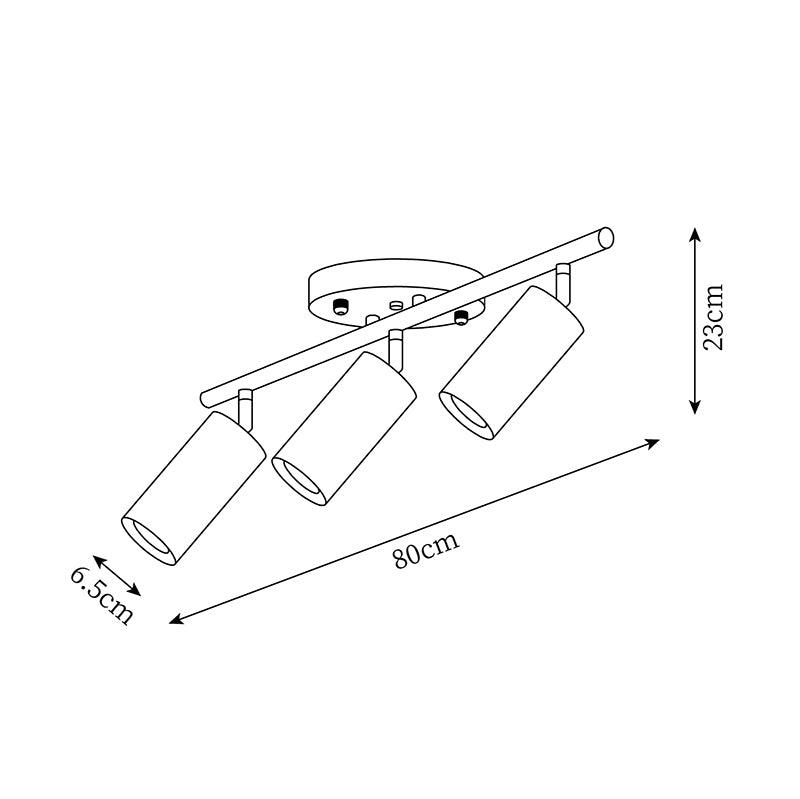 Liora Plafonnier sur Rail en Bois