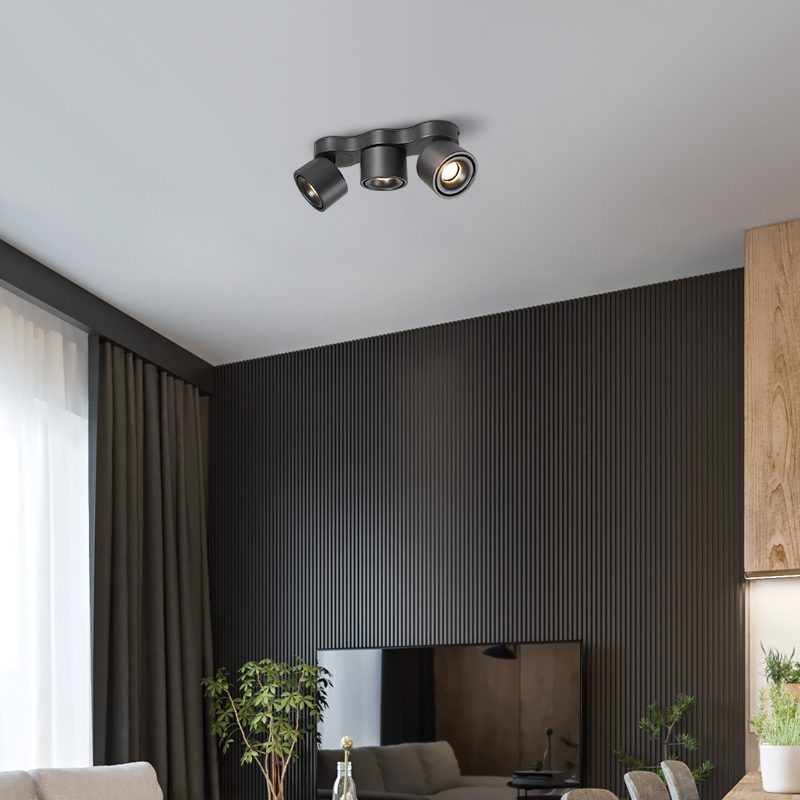 Nylaeara Lampe Plafonnier Pliable Rotatif Trois Têtes
