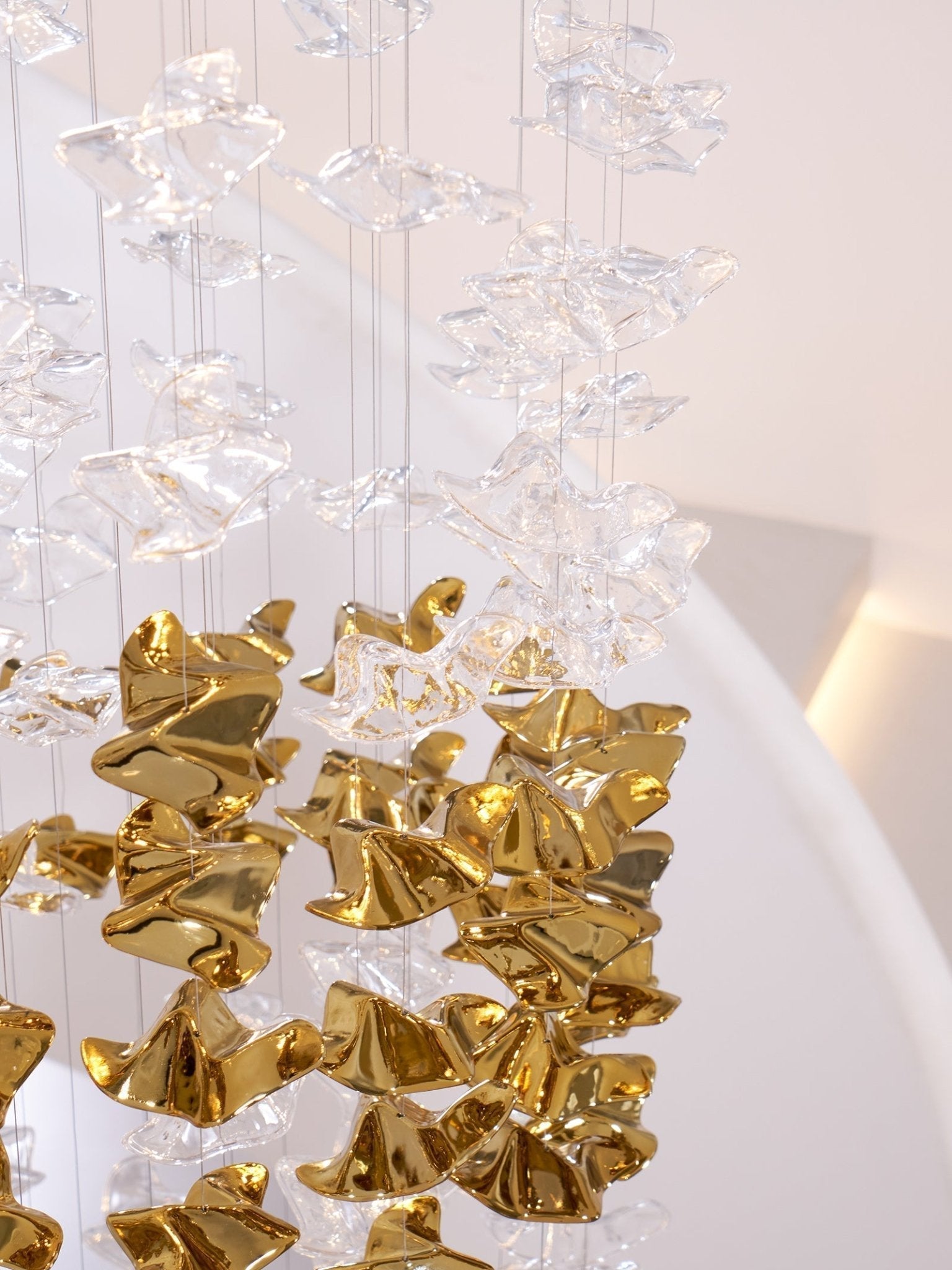 Vecarisra Suspension Lampes Art Verre Tidal Luxe