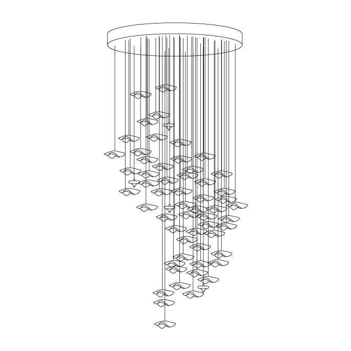 Ulphael Moderne Minimaliset Art Verre Suspension