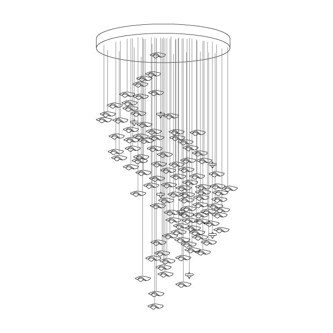 Ulphael Moderne Minimaliset Art Verre Suspension