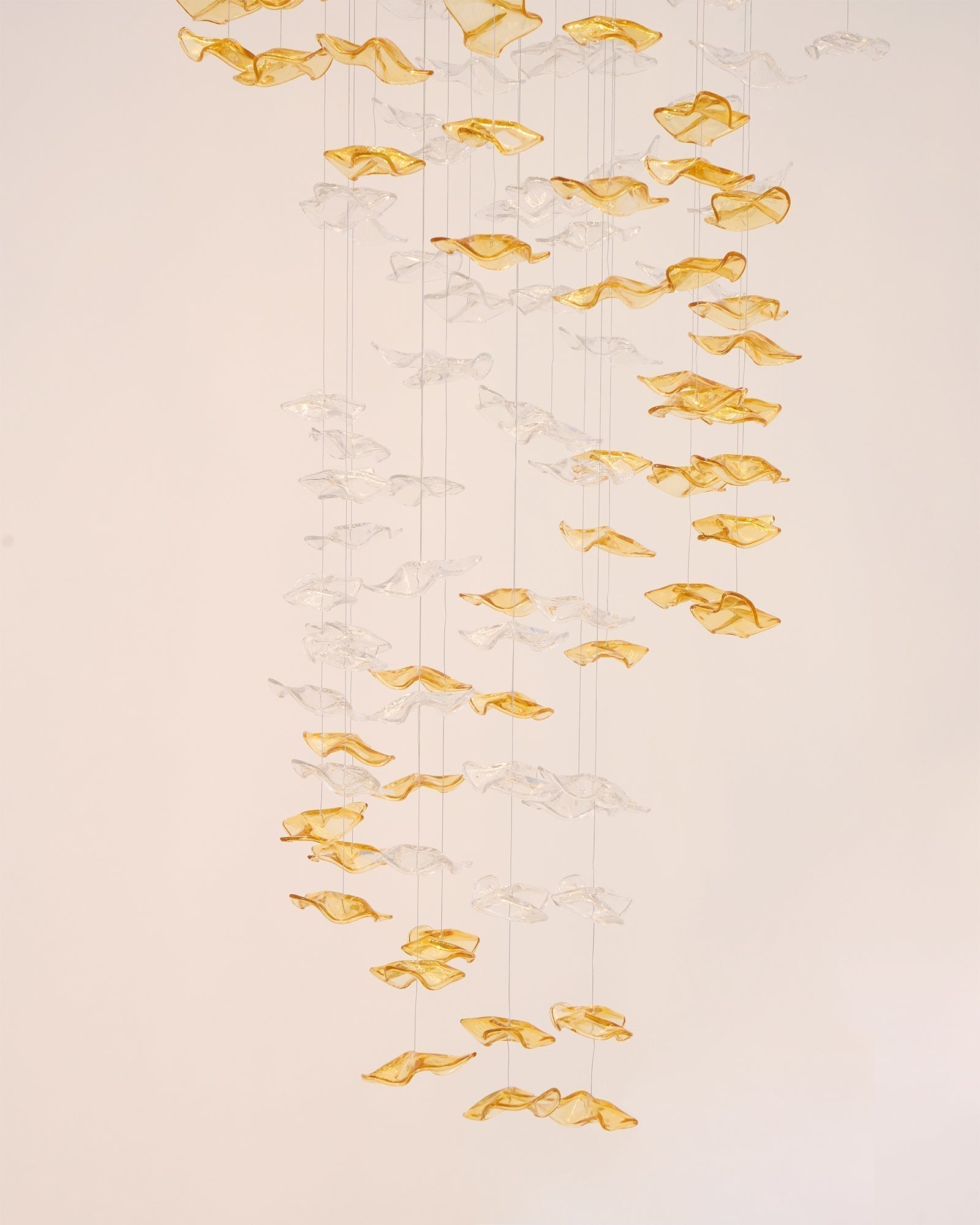 Vecarisra Suspension Lampes Art Verre Tidal Luxe