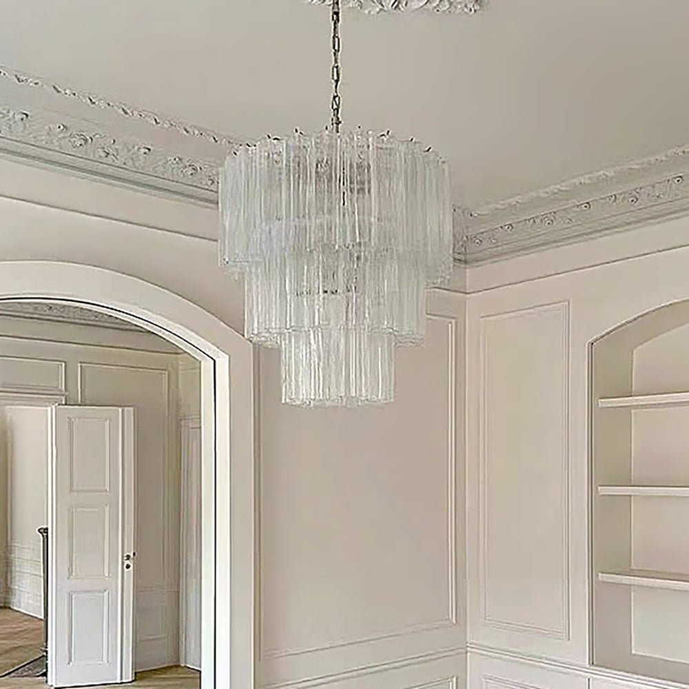 Aurora Lustre en Verre de Luxe