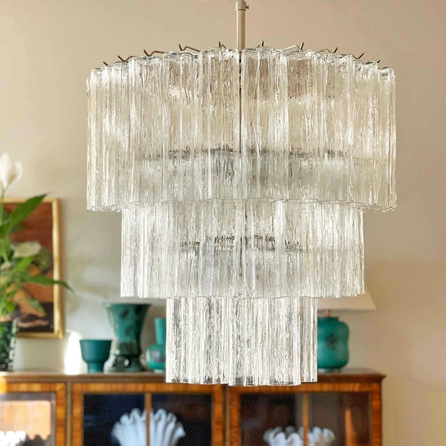 Aurora Lustre en Verre de Luxe
