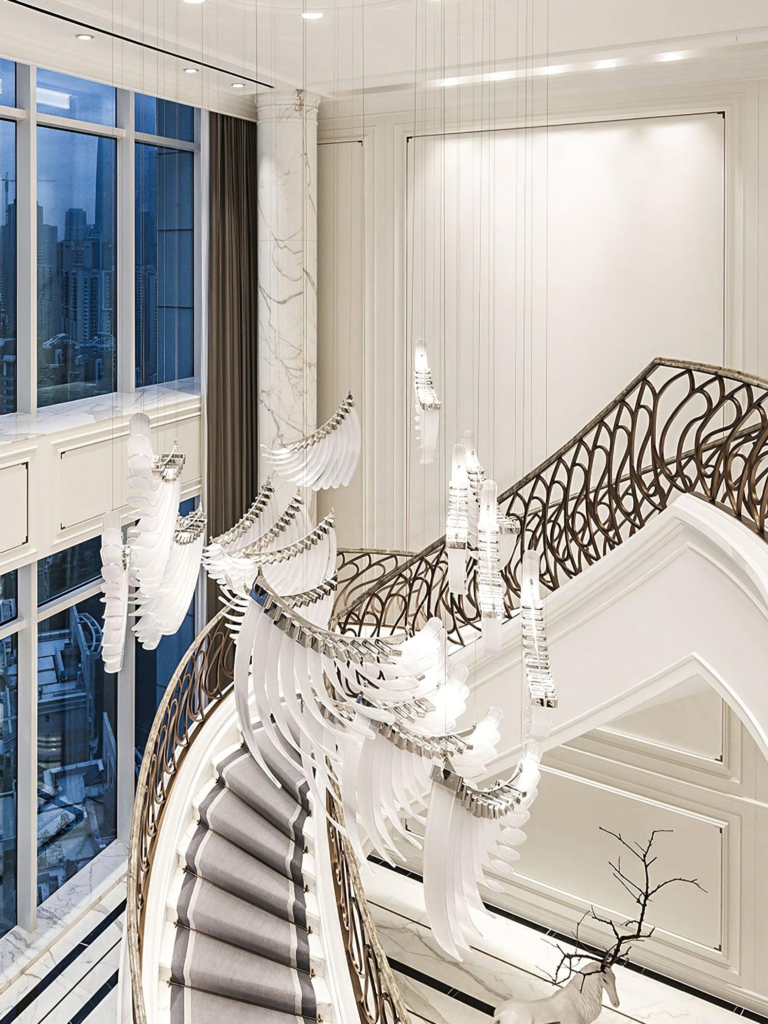 Tiered Lustre Palmettes Luxueux Postmoderne