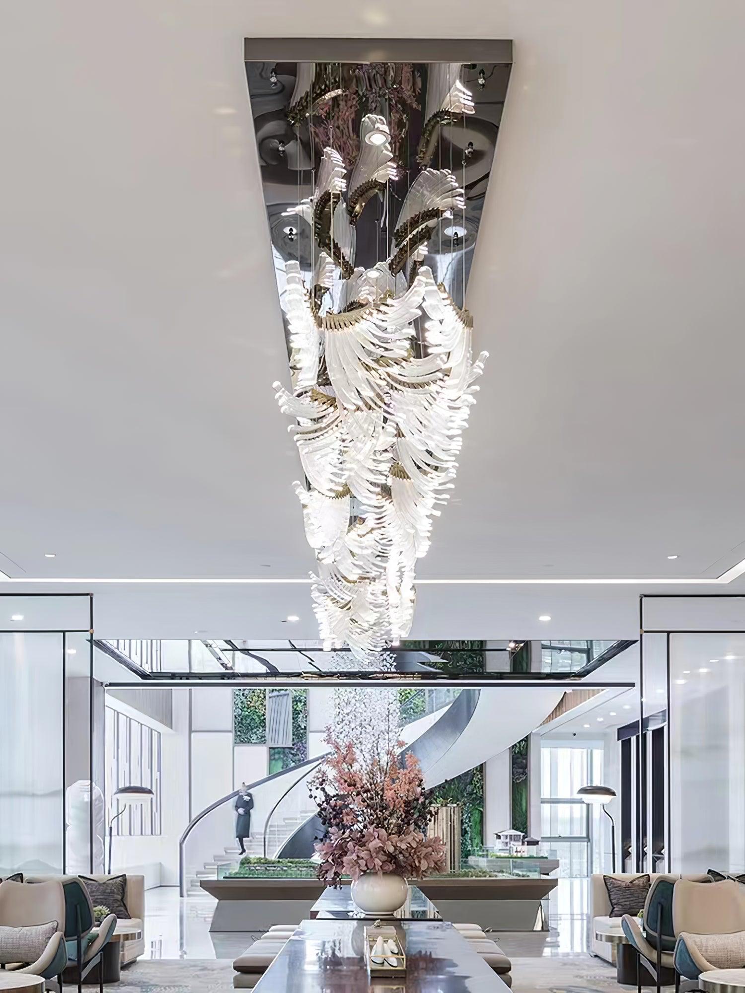 Tiered Lustre Palmettes Luxueux Postmoderne
