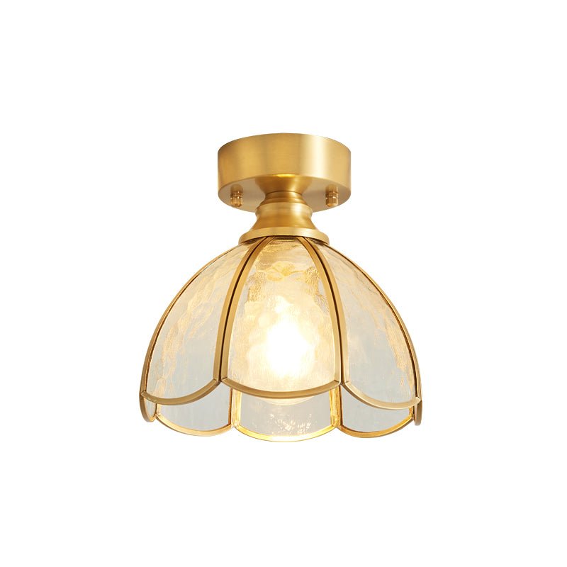 Solara Lumière de Plafond Vintage Florale en Vitrail