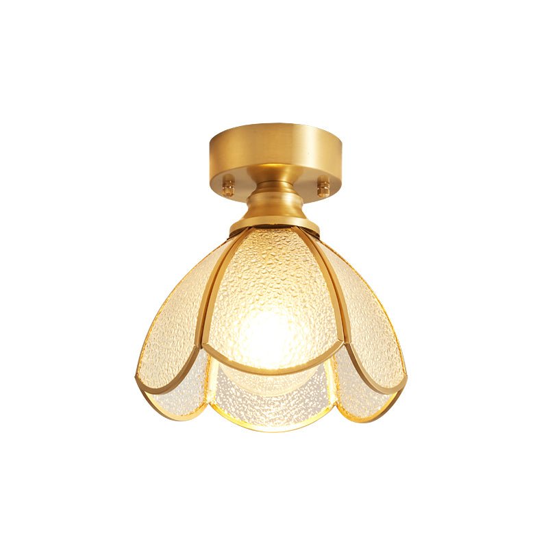 Solara Lumière de Plafond Vintage Florale en Vitrail
