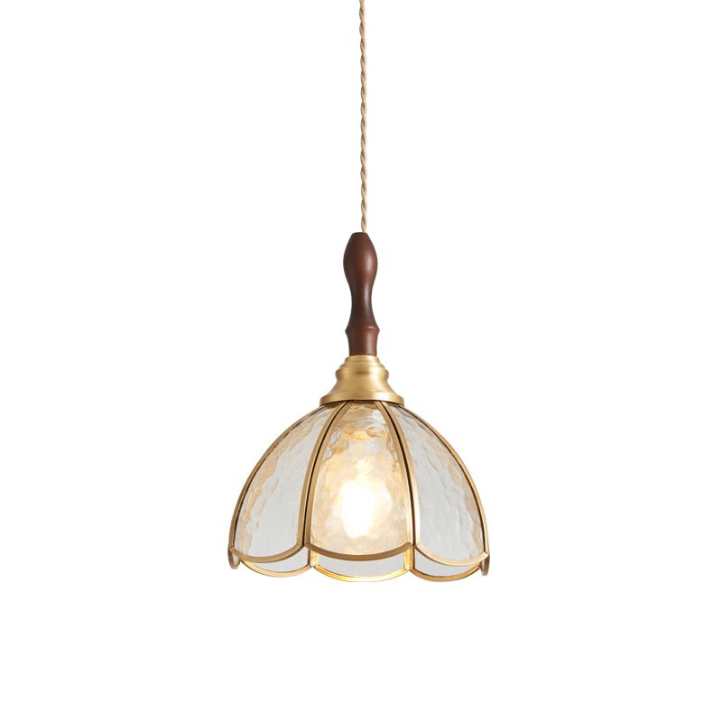 Floraner Suspension Lampe en Laiton et Verre
