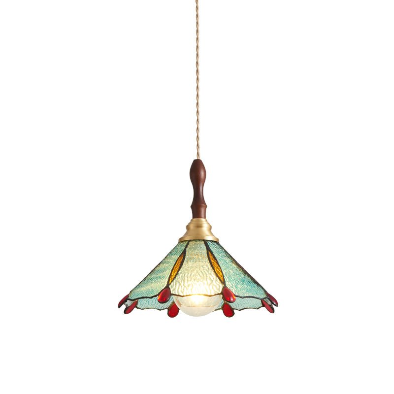 Floraner Suspension Lampe en Laiton et Verre