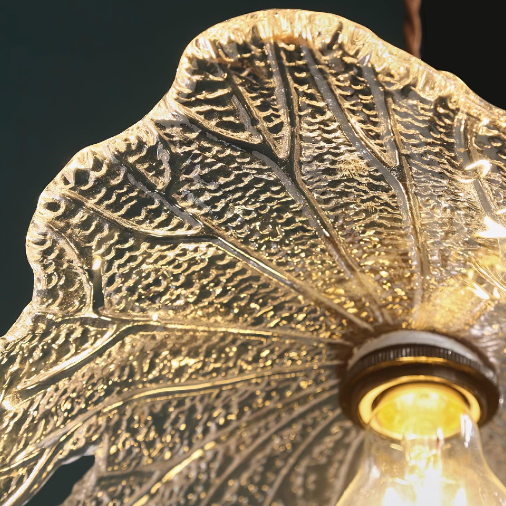 Suspension Abat-jour en Verre Tiffany Floral Charme Art Nouveau