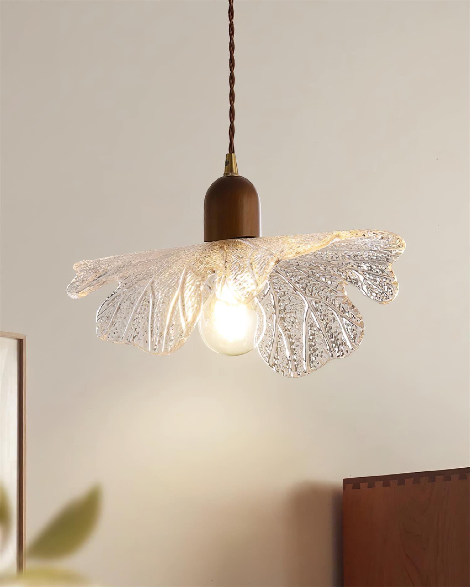 Suspension Abat-jour en Verre Tiffany Floral Charme Art Nouveau