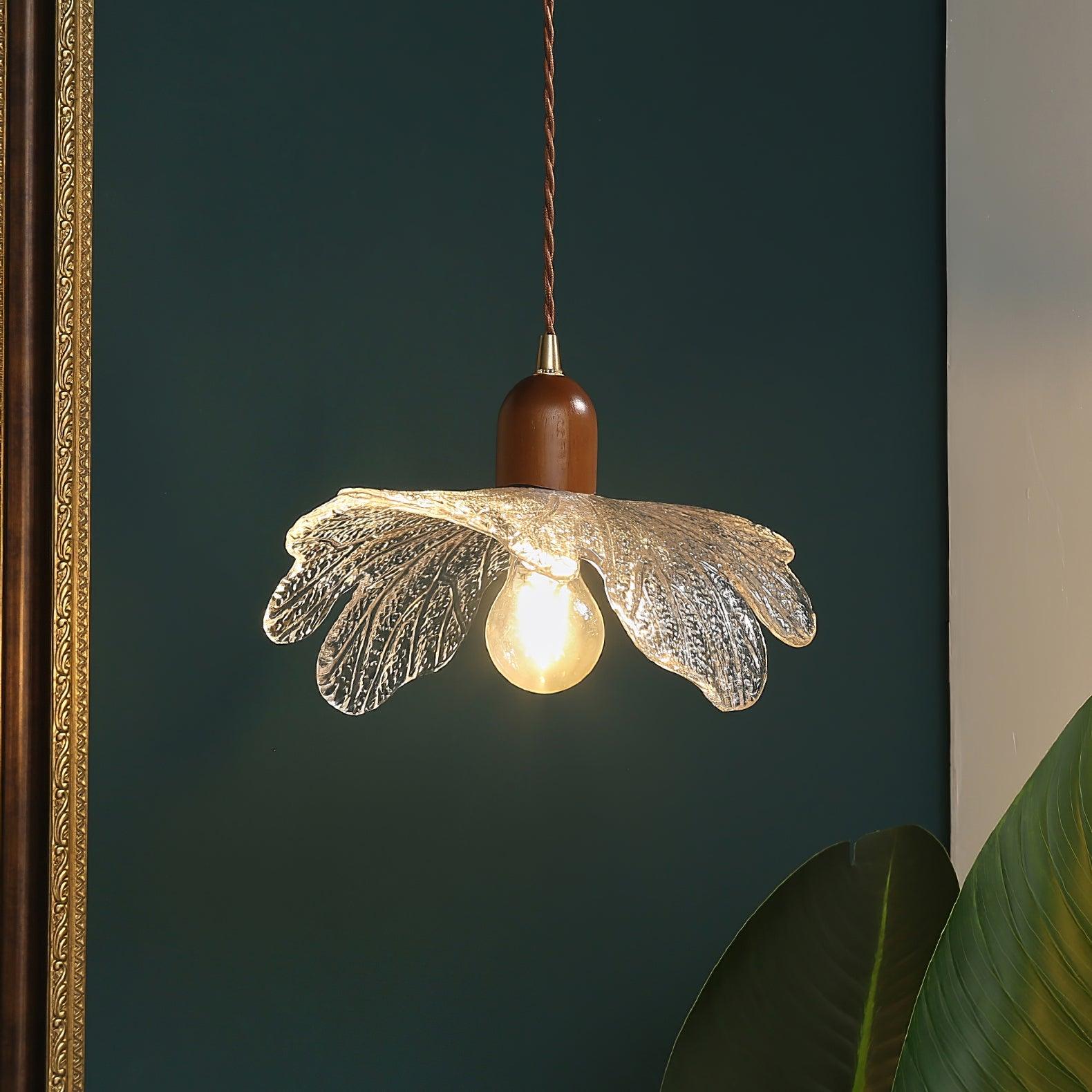 Suspension Abat-jour en Verre Tiffany Floral Charme Art Nouveau