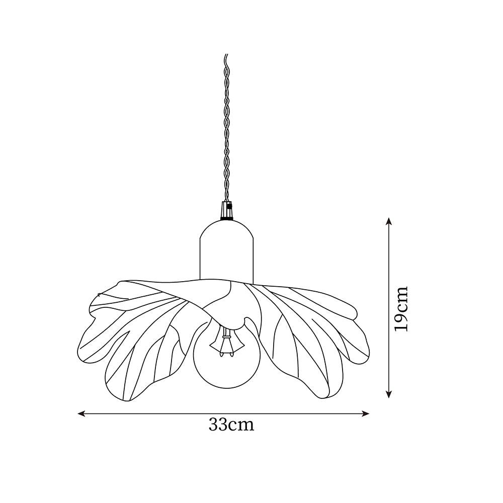 Suspension Abat-jour en Verre Tiffany Floral Charme Art Nouveau