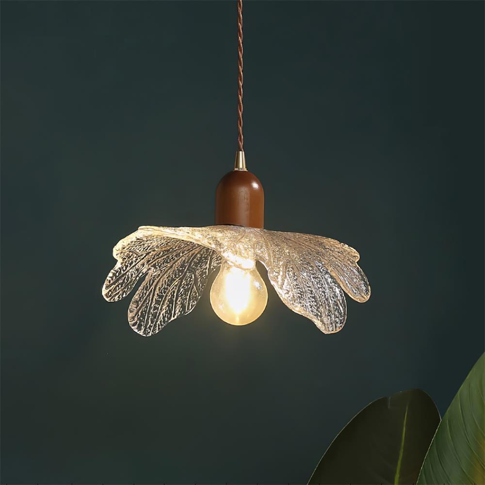 Suspension Abat-jour en Verre Tiffany Floral Charme Art Nouveau