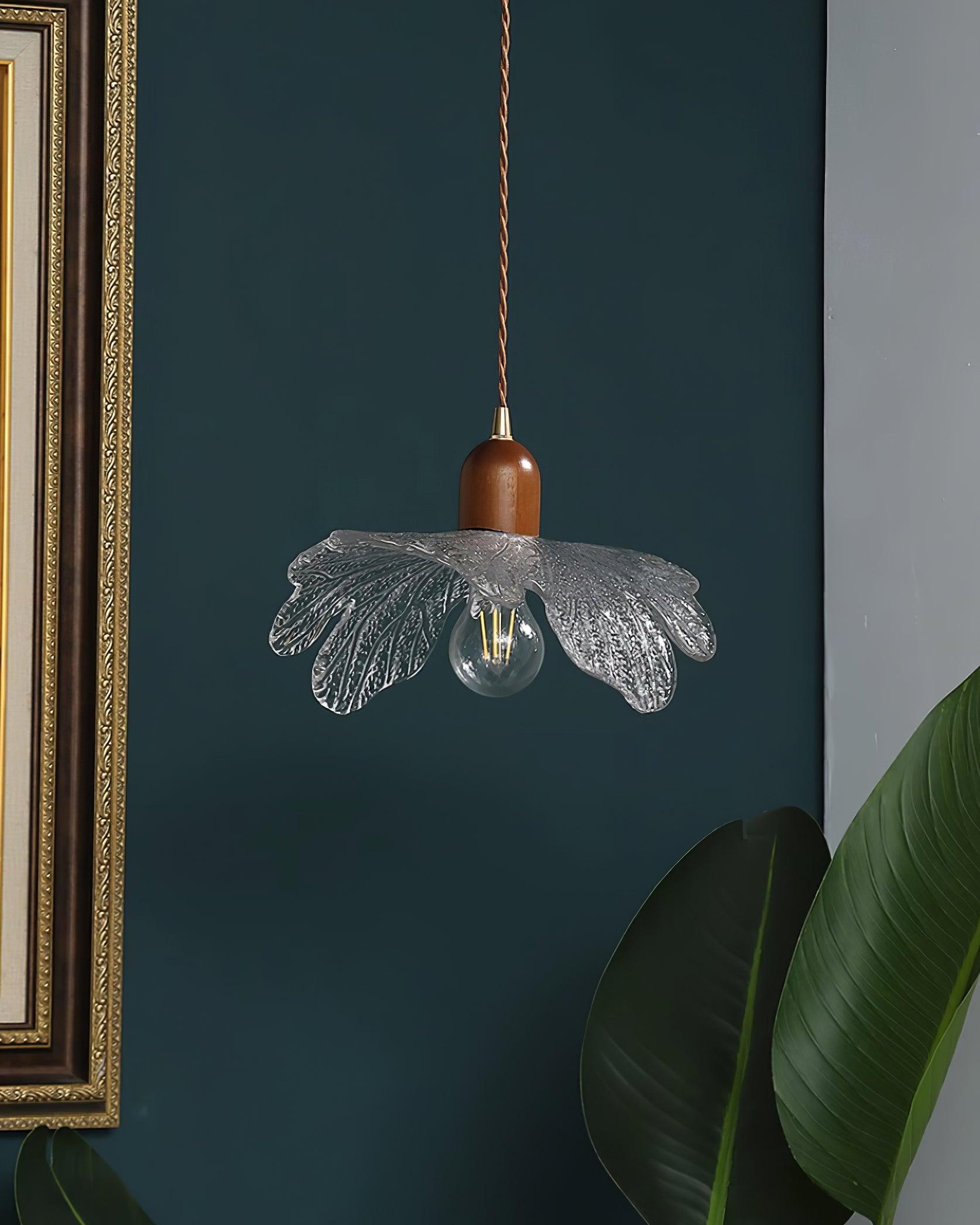 Suspension Abat-jour en Verre Tiffany Floral Charme Art Nouveau