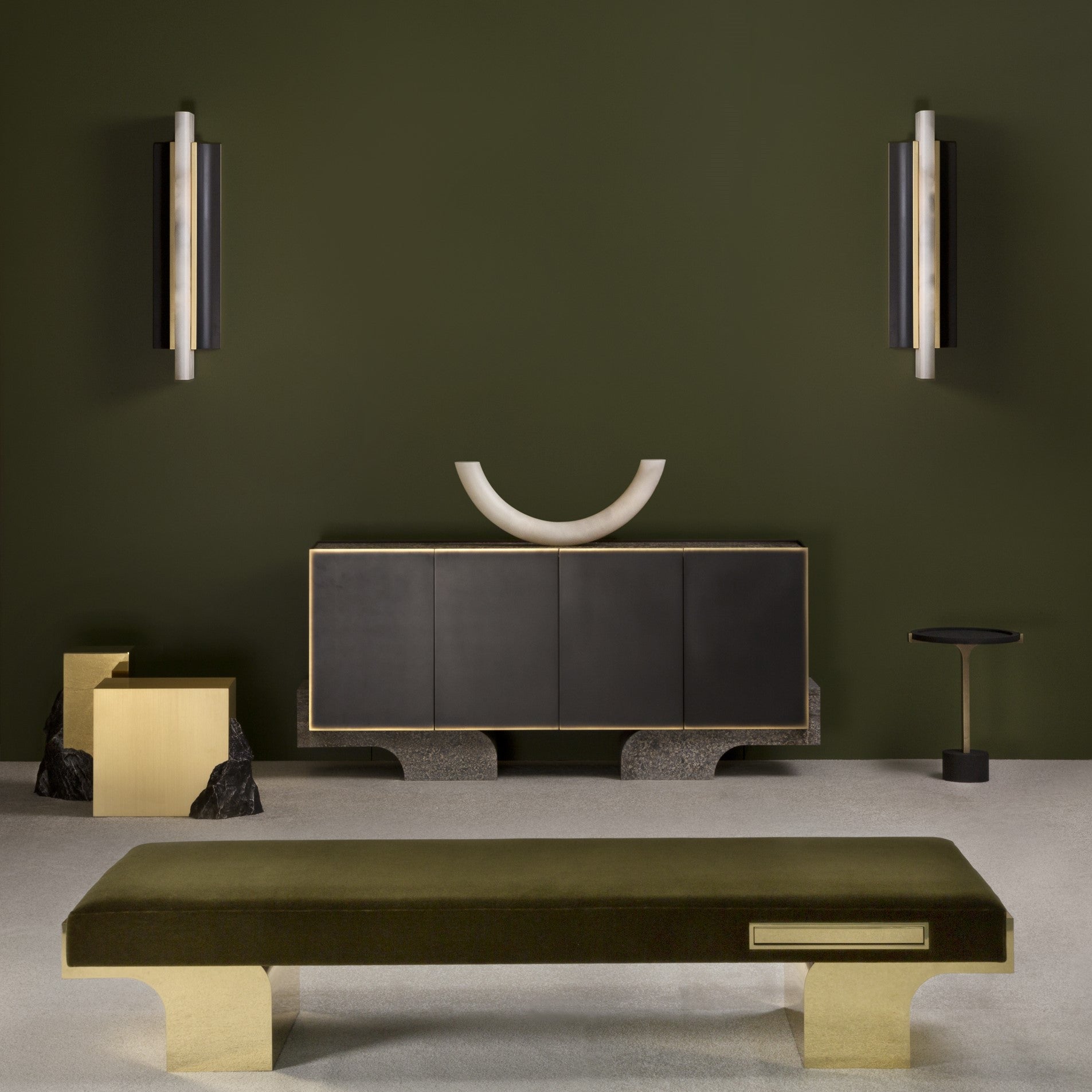 Elsilisra Moderne Minimaliste Alabaster Applique Murale