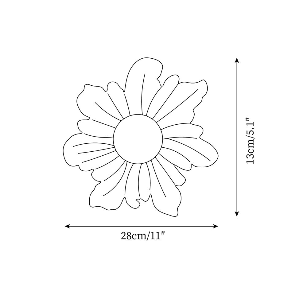 Tina Applique Murale Élégante Fleur