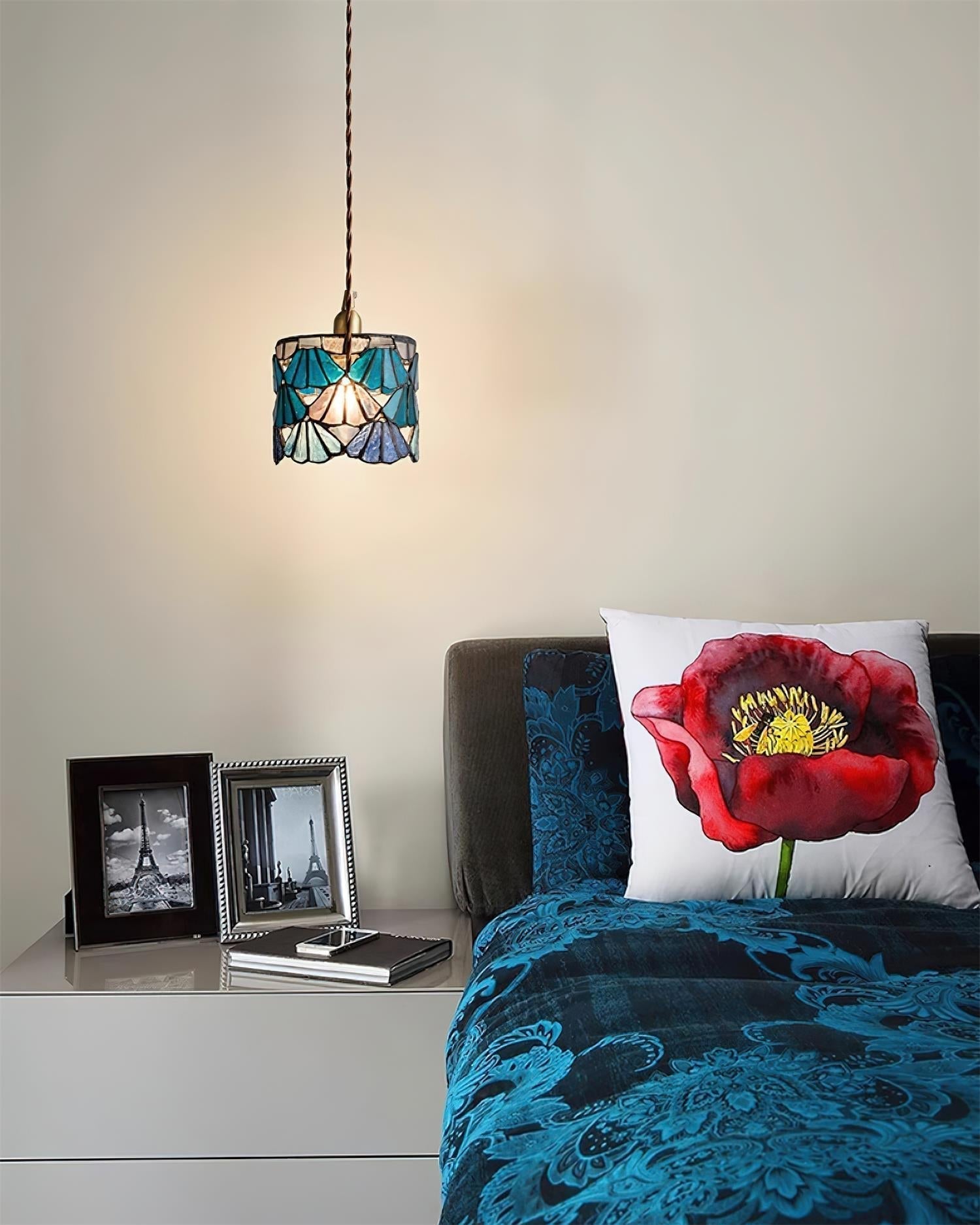 Tiffany Suspension Classique en Verre