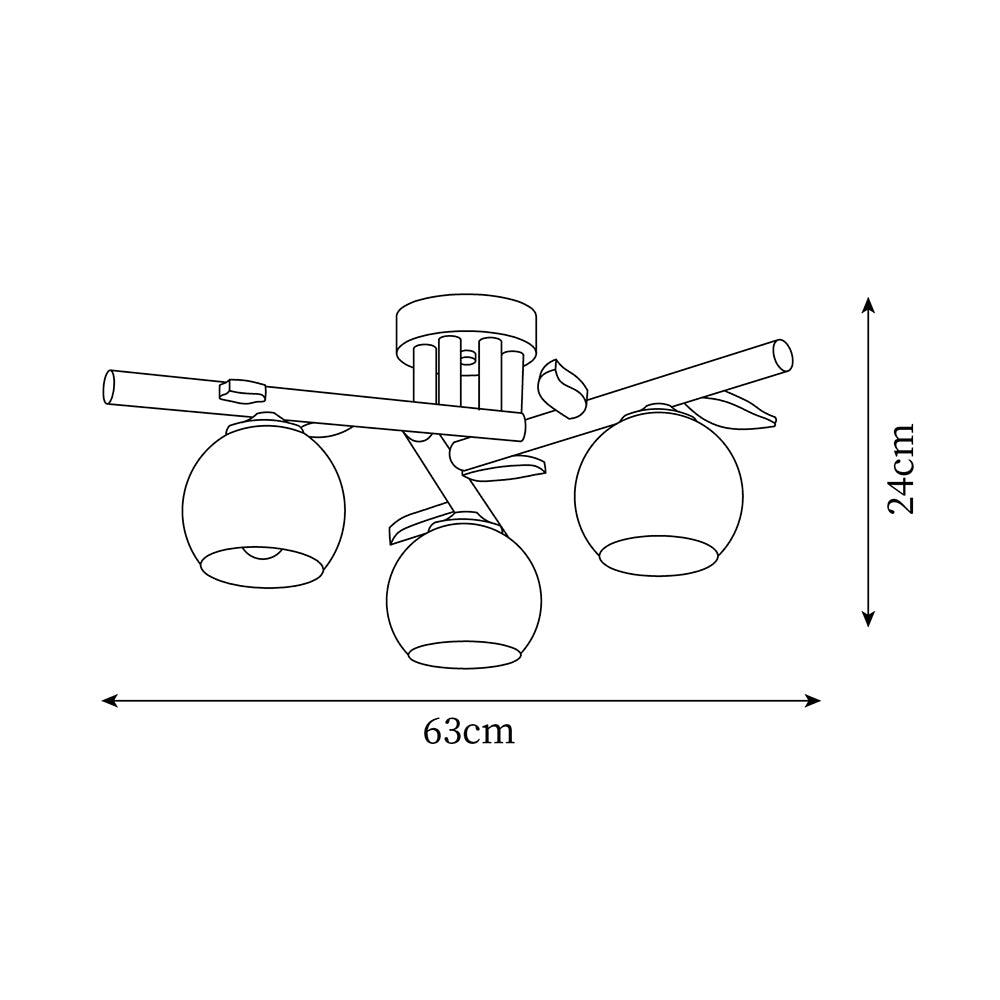 Vela Plafonnier Minimaliste en Verre