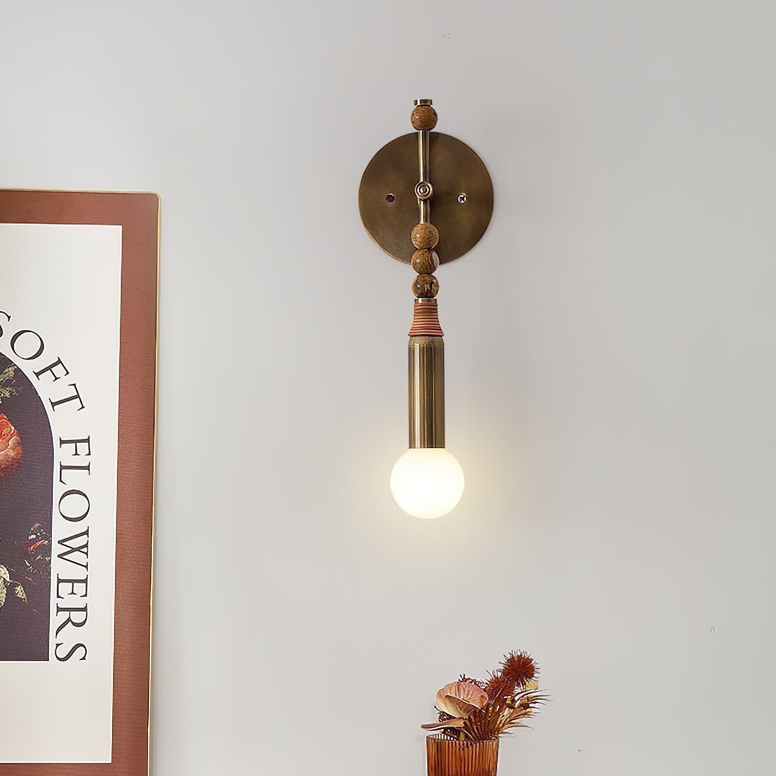 Vadorora Premium Elegance Plug-in Marble Wall Lamp