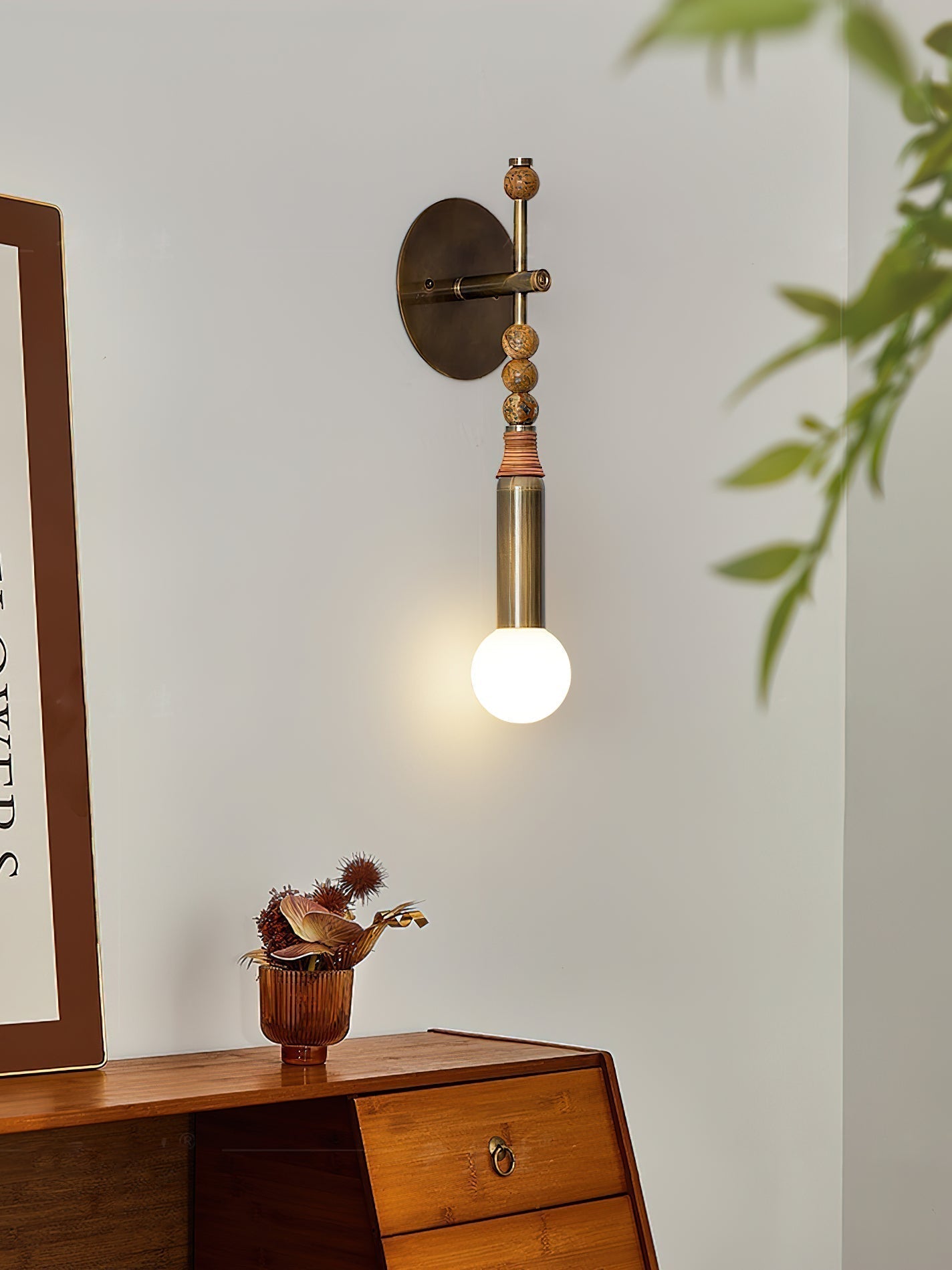 Vadorora Premium Elegance Plug-in Marble Wall Lamp