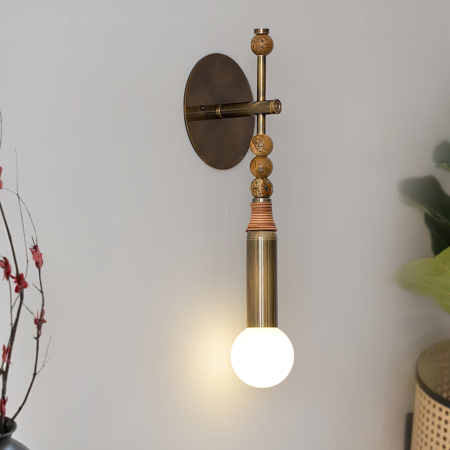 Vadorora Premium Elegance Plug-in Marble Wall Lamp
