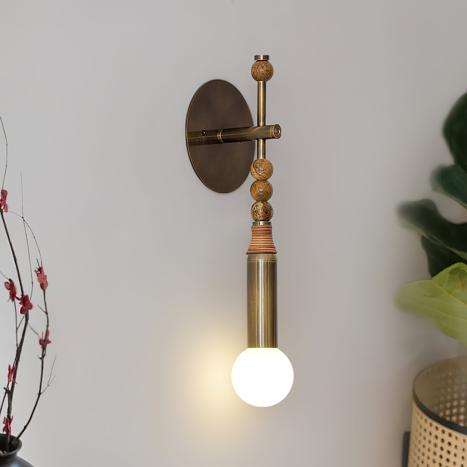 Vadorora Premium Elegance Plug-in Marble Wall Lamp
