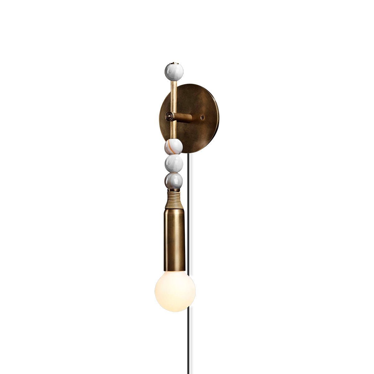 Vadorora Premium Elegance Plug-in Marble Wall Lamp