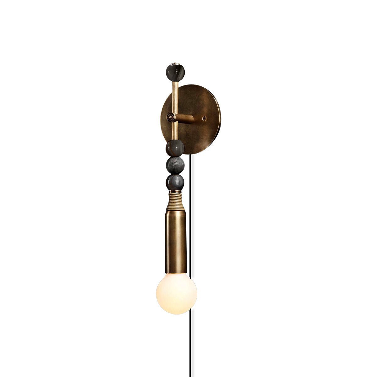 Vadorora Premium Elegance Plug-in Marble Wall Lamp