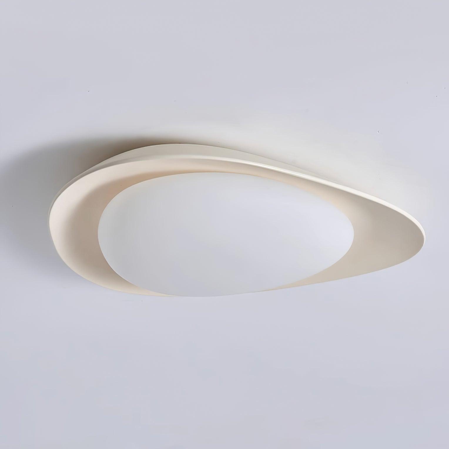 Blex Plafonnier Vert & Beige en Forme de Galet