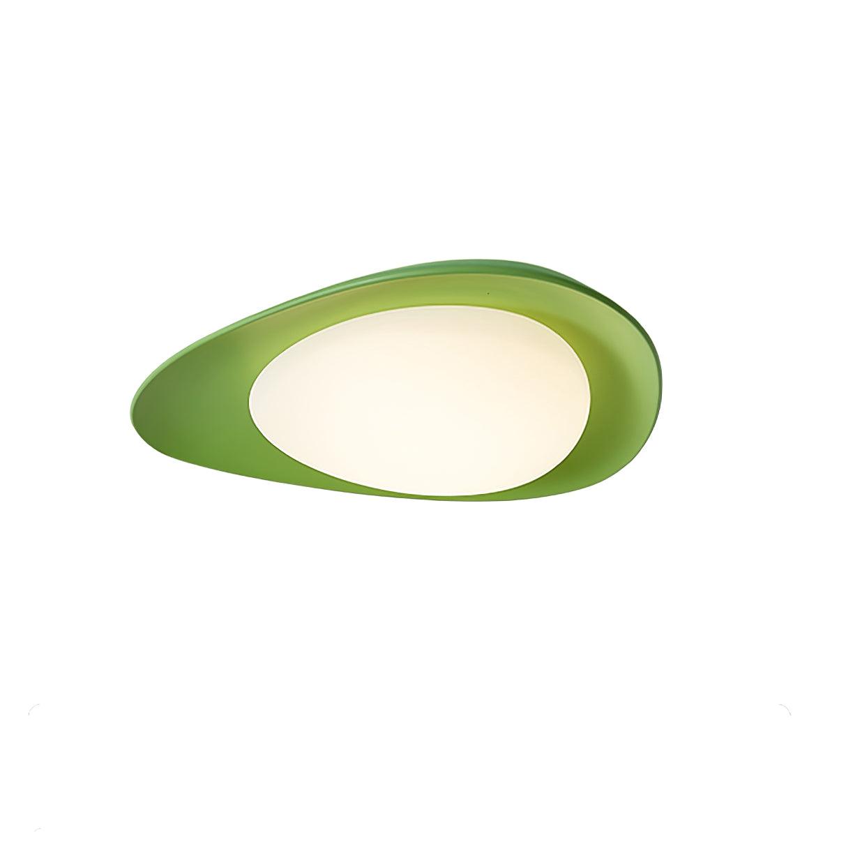 Blex Plafonnier Vert & Beige en Forme de Galet