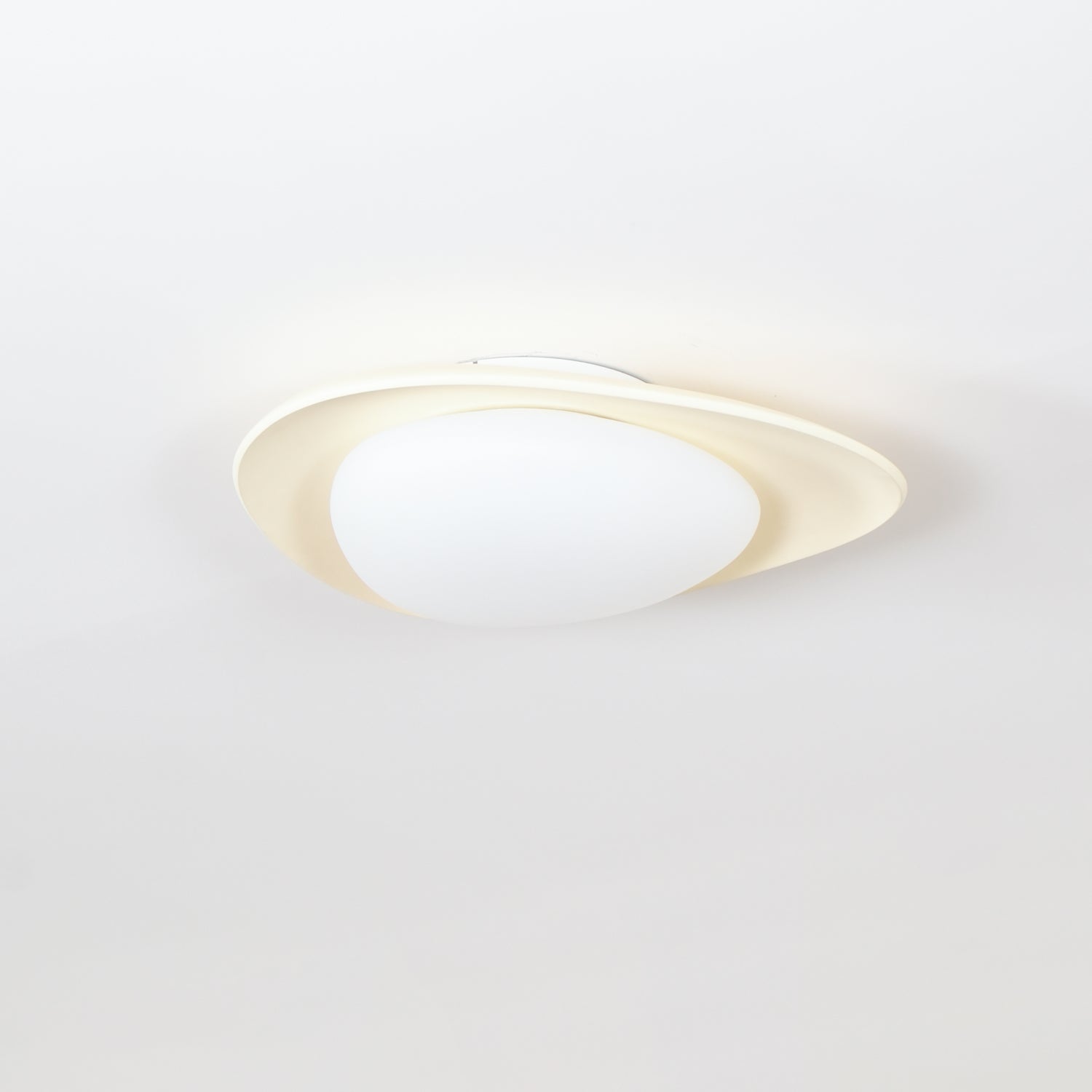 Blex Plafonnier Vert & Beige en Forme de Galet