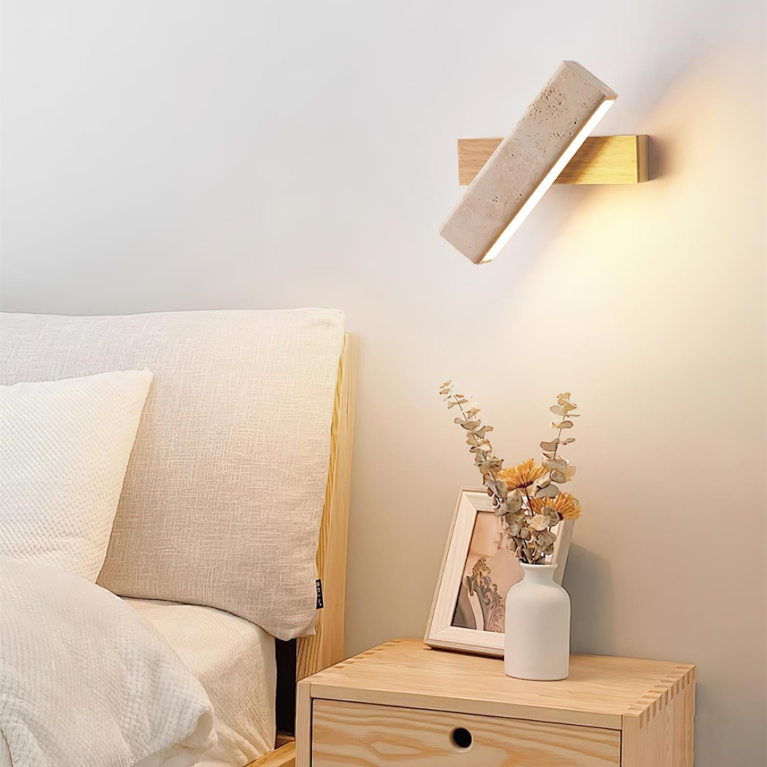 Orbit Applique Murale Rotative Travertin