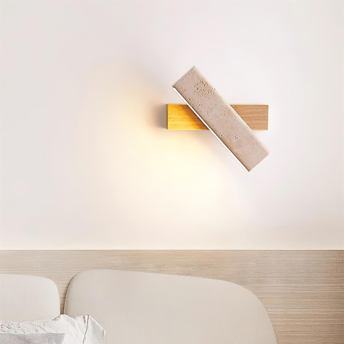 Orbit Applique Murale Rotative Travertin
