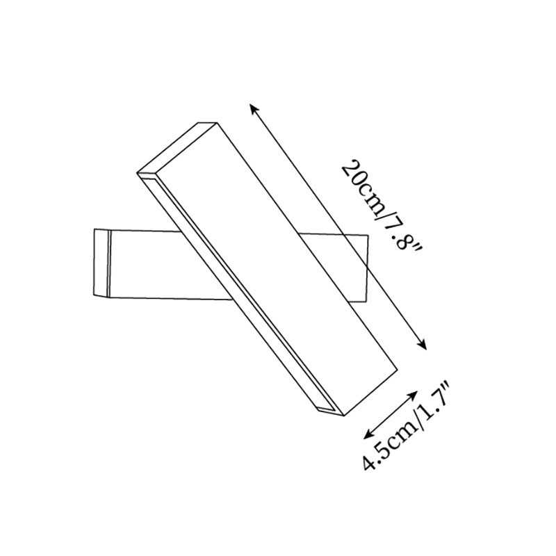 Orbit Applique Murale Rotative Travertin