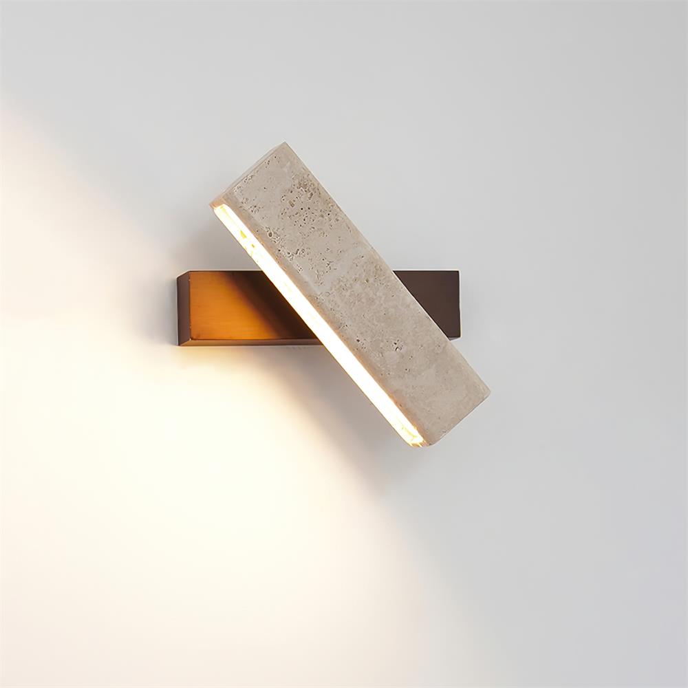 Orbit Applique Murale Rotative Travertin