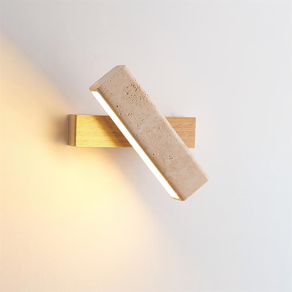 Orbit Applique Murale Rotative Travertin