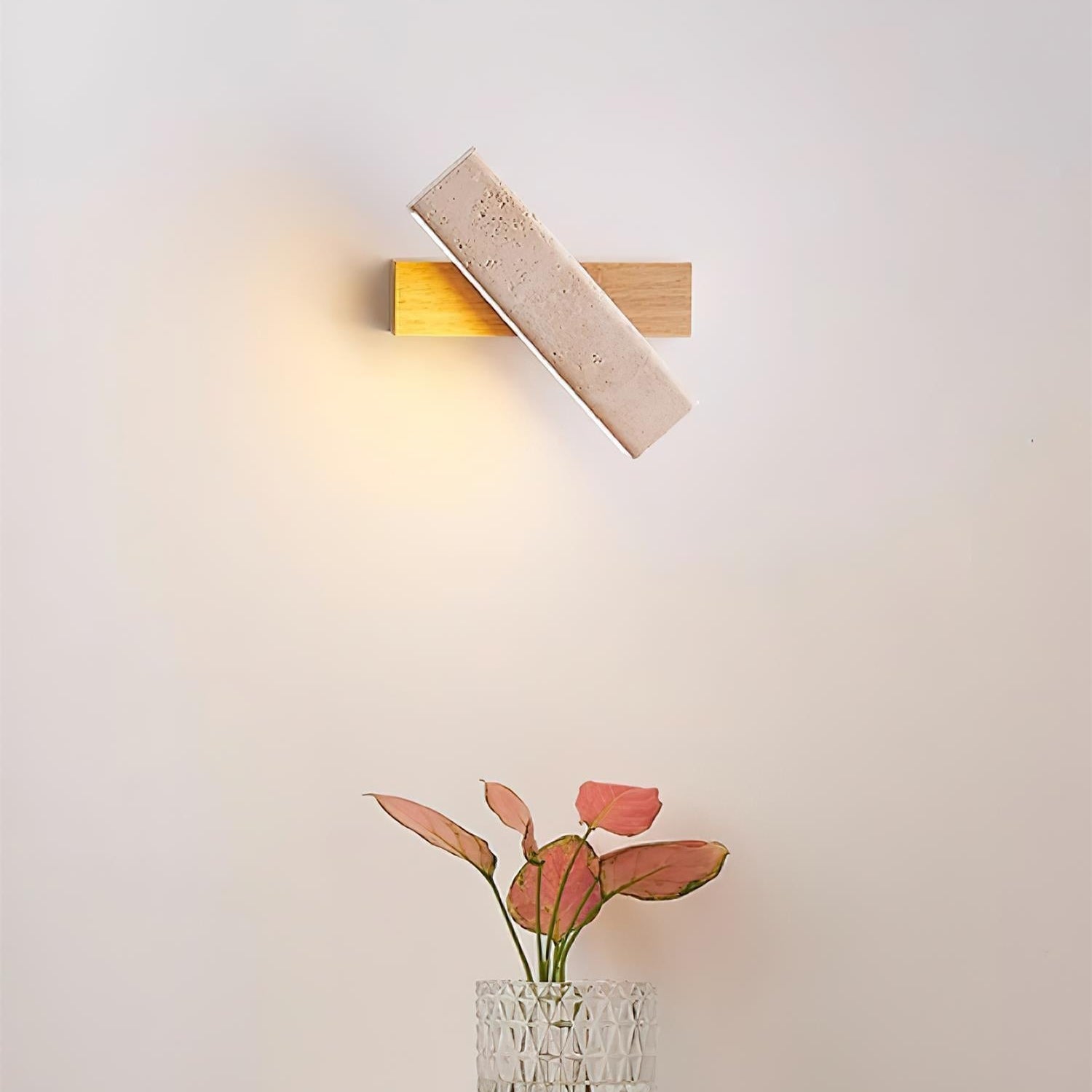 Orbit Applique Murale Rotative Travertin