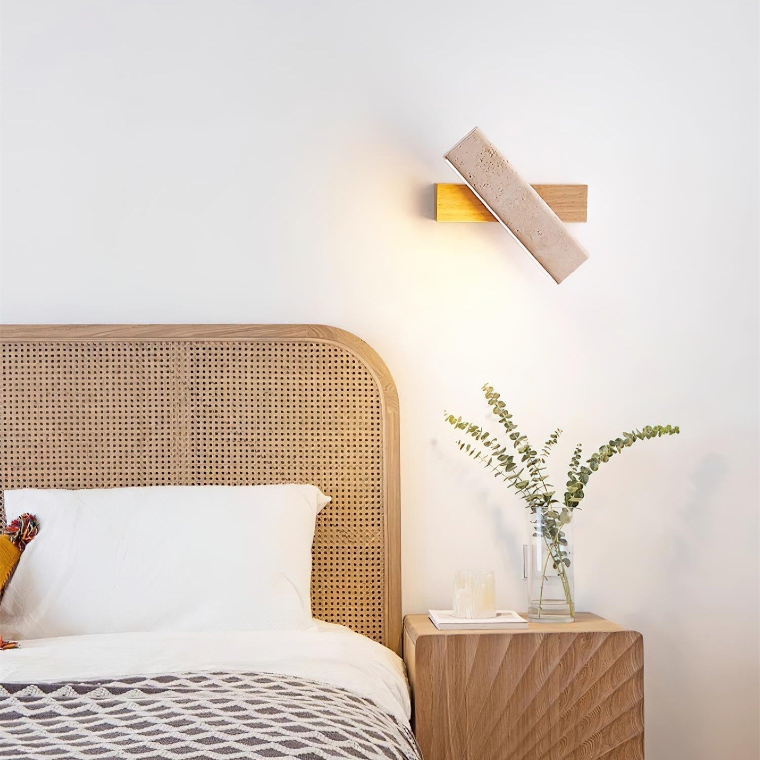 Orbit Applique Murale Rotative Travertin