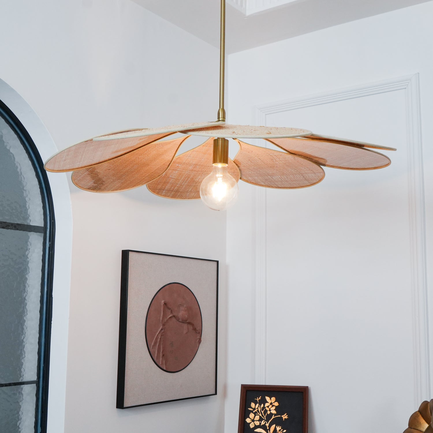Tory Floraison Rotin Suspension