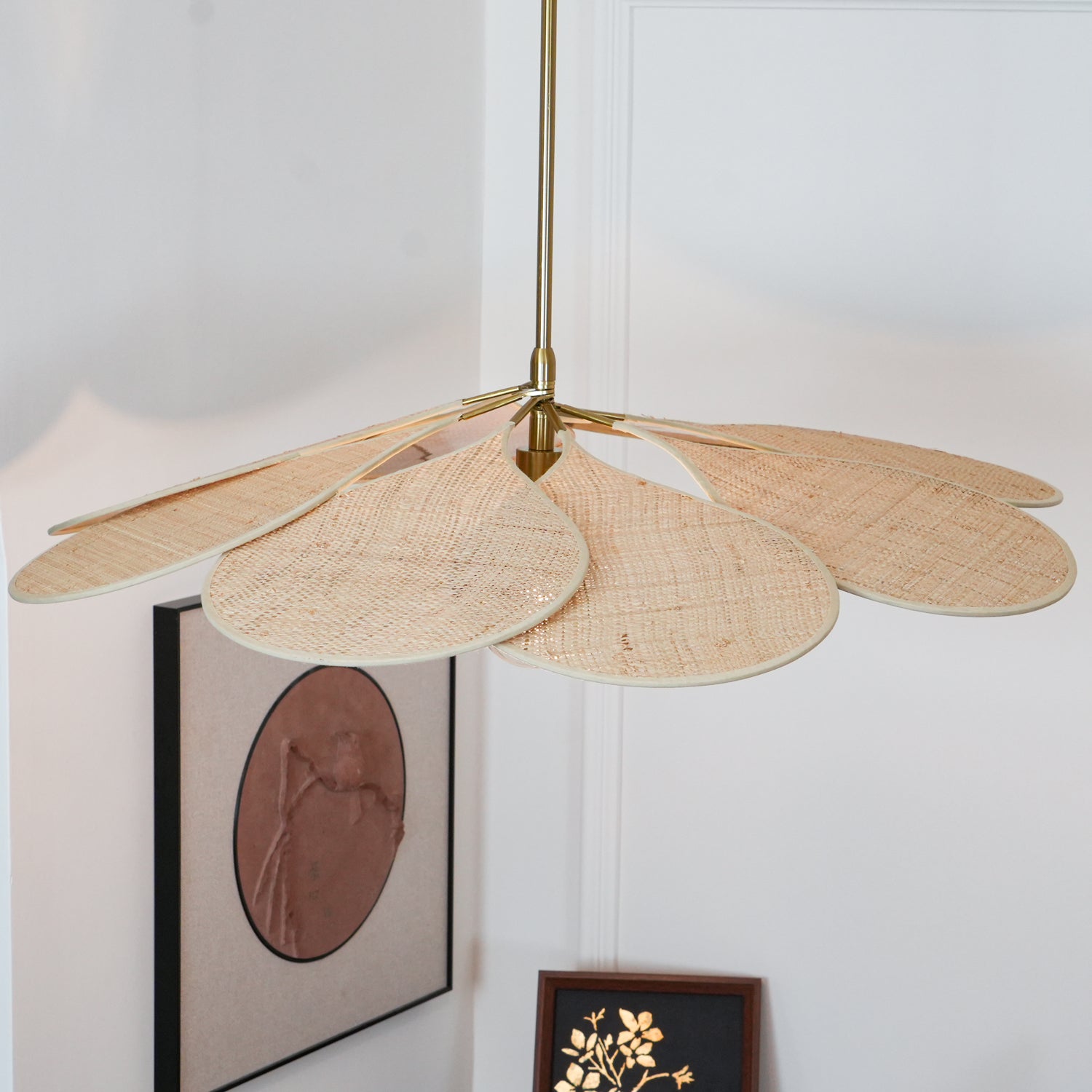 Tory Floraison Rotin Suspension