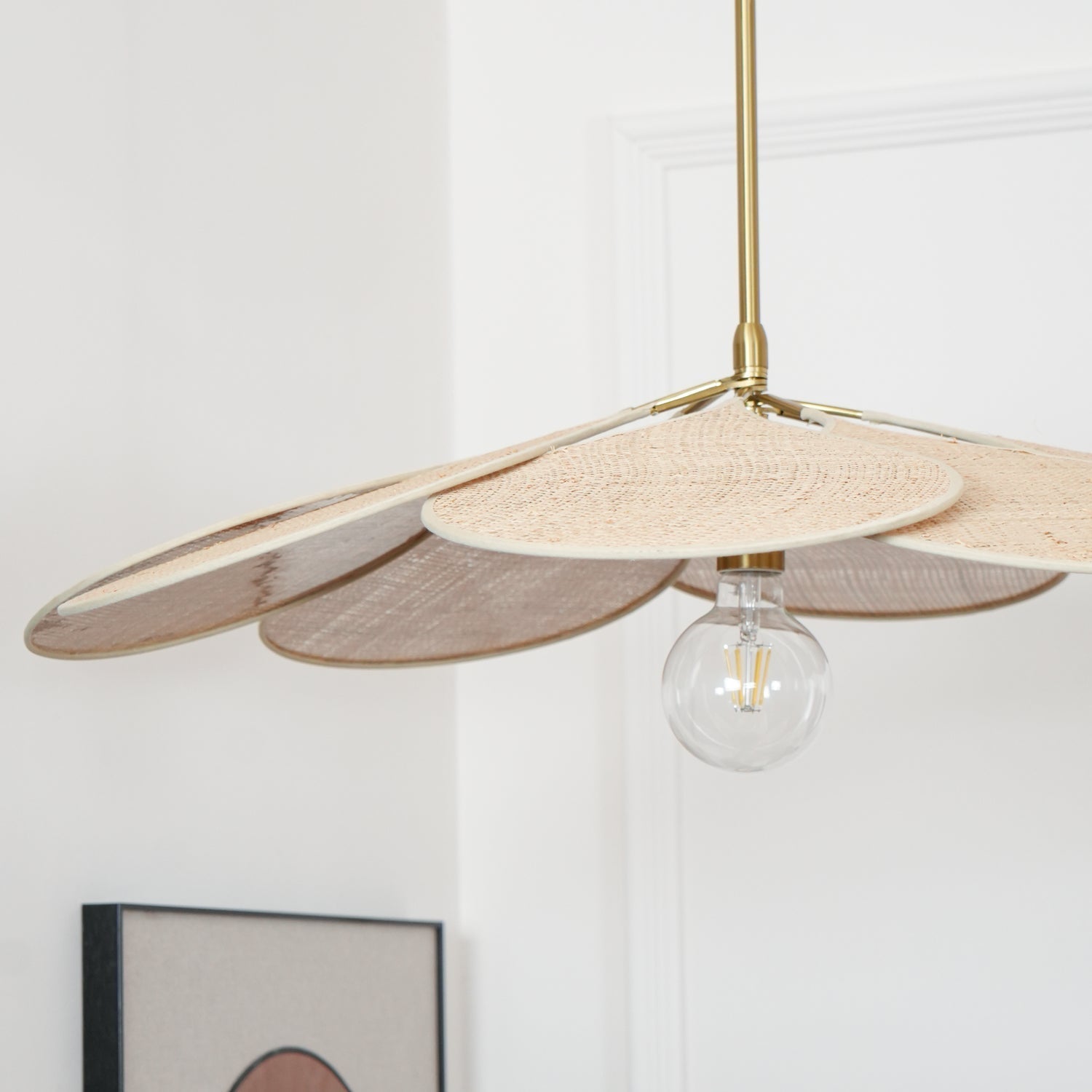 Tory Floraison Rotin Suspension