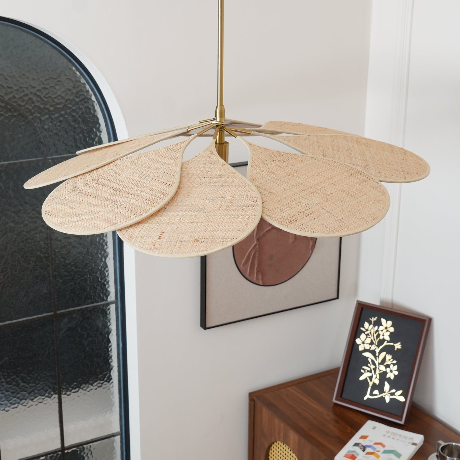 Tory Floraison Rotin Suspension