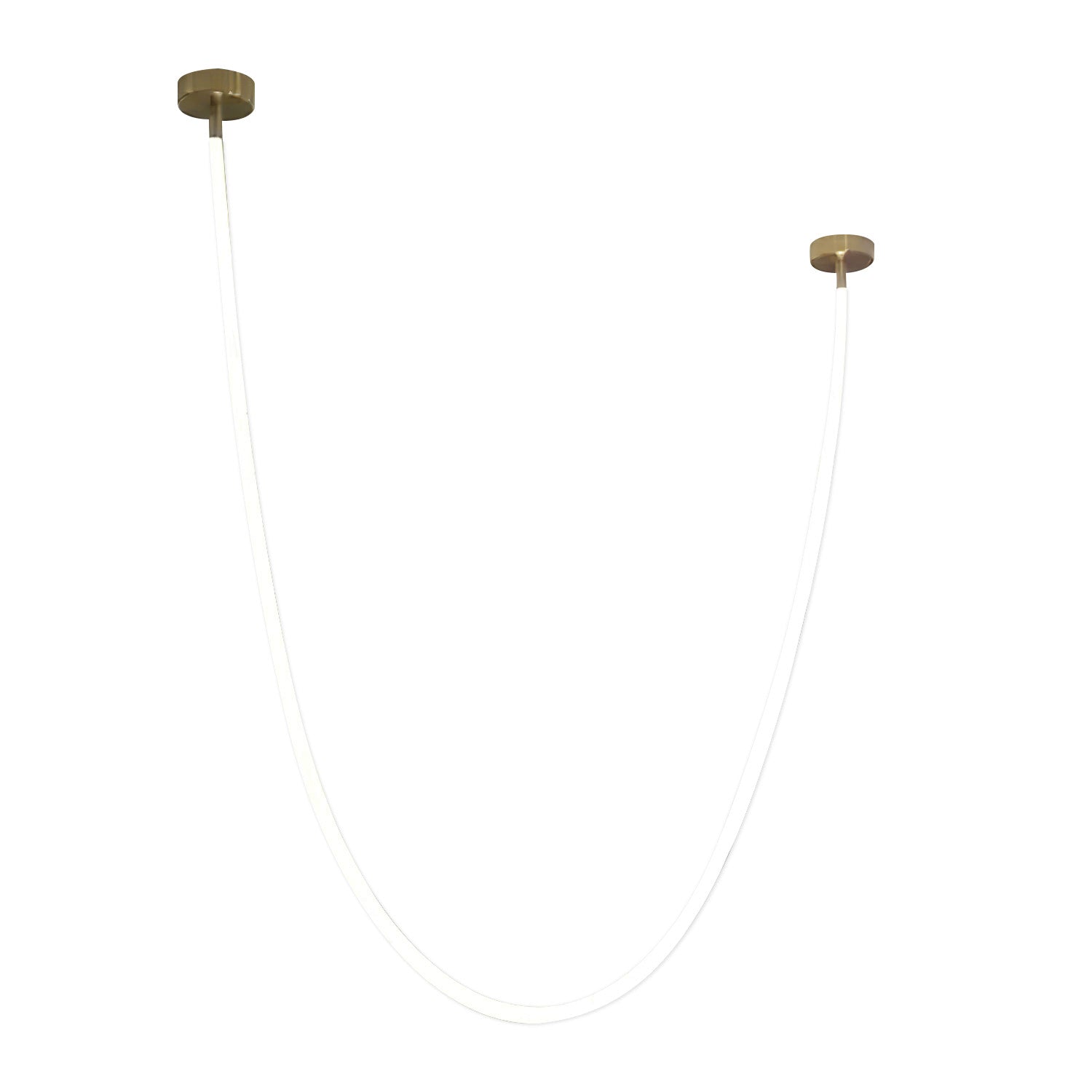 Solara Suspension Courbe Flexible Silicone Laiton