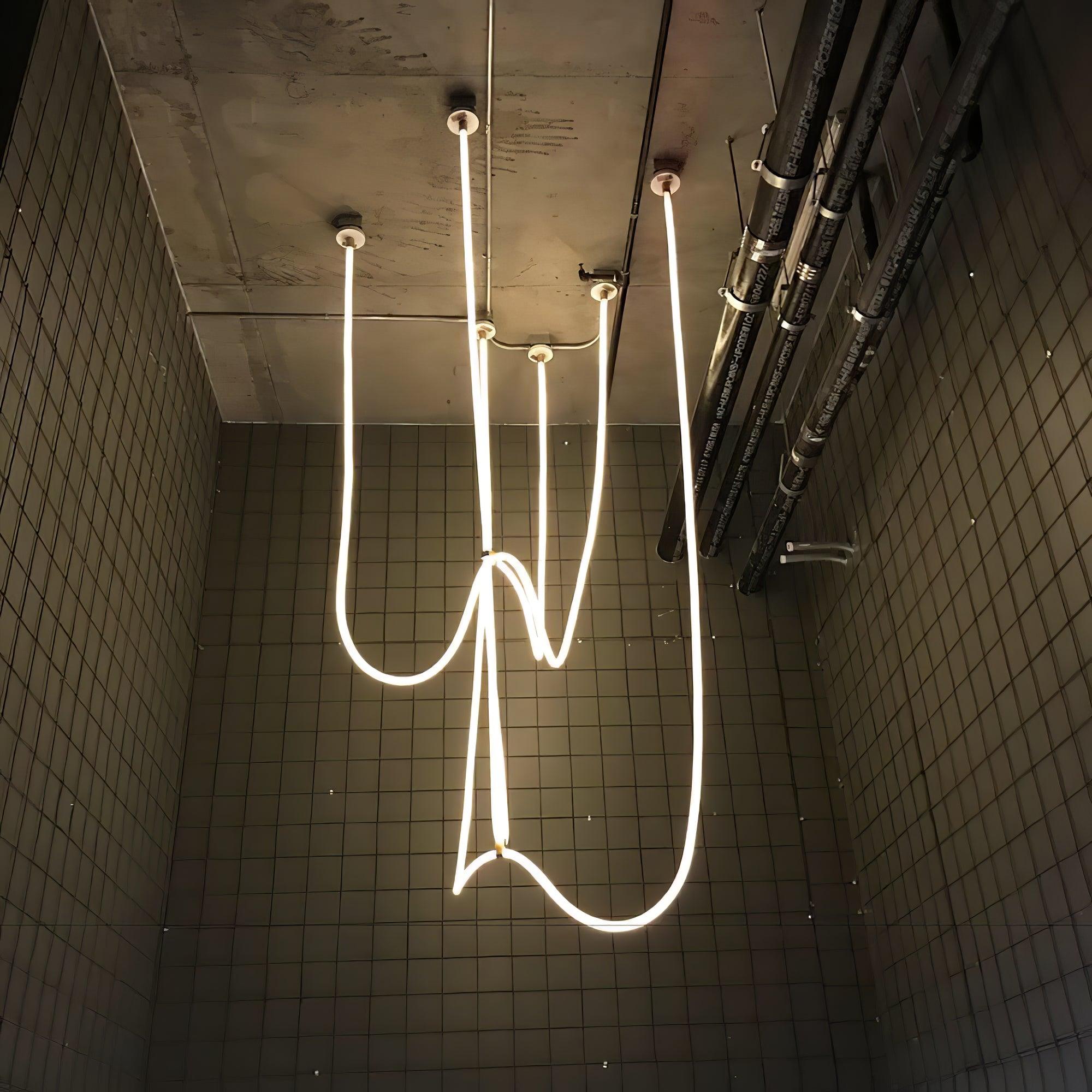 Solara Suspension Courbe Flexible Silicone Laiton