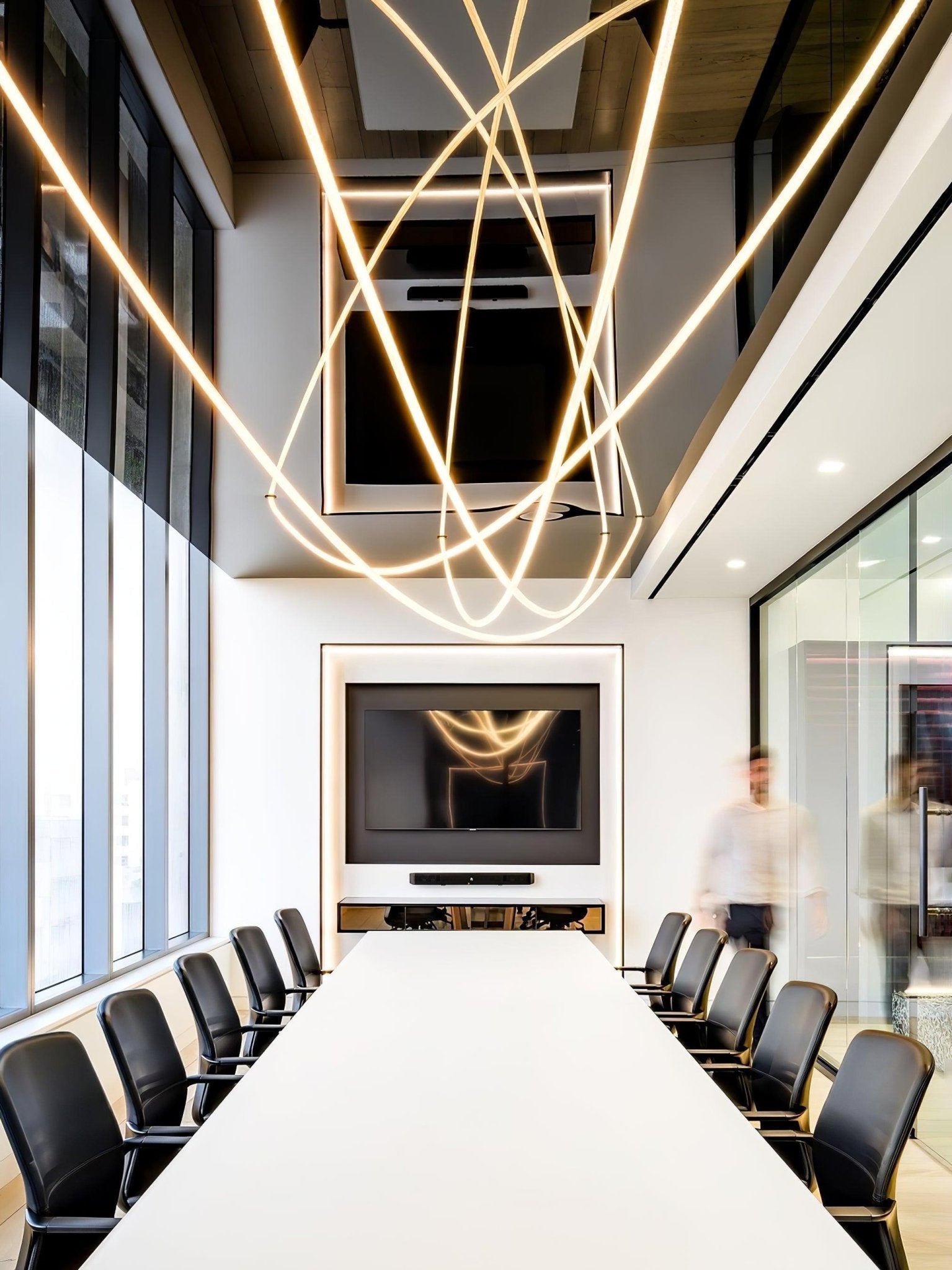 Solara Suspension Courbe Flexible Silicone Laiton