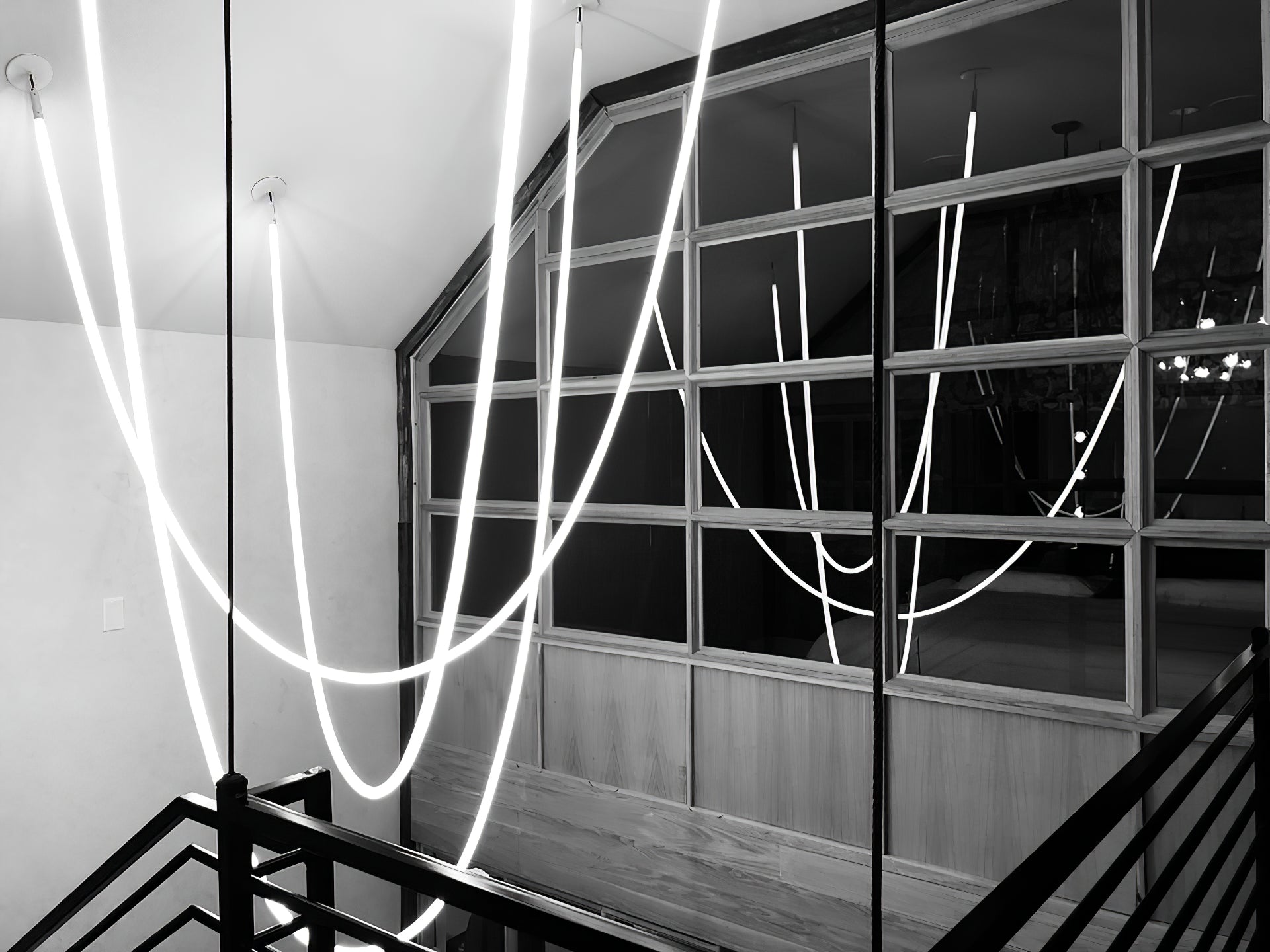 Solara Suspension Courbe Flexible Silicone Laiton