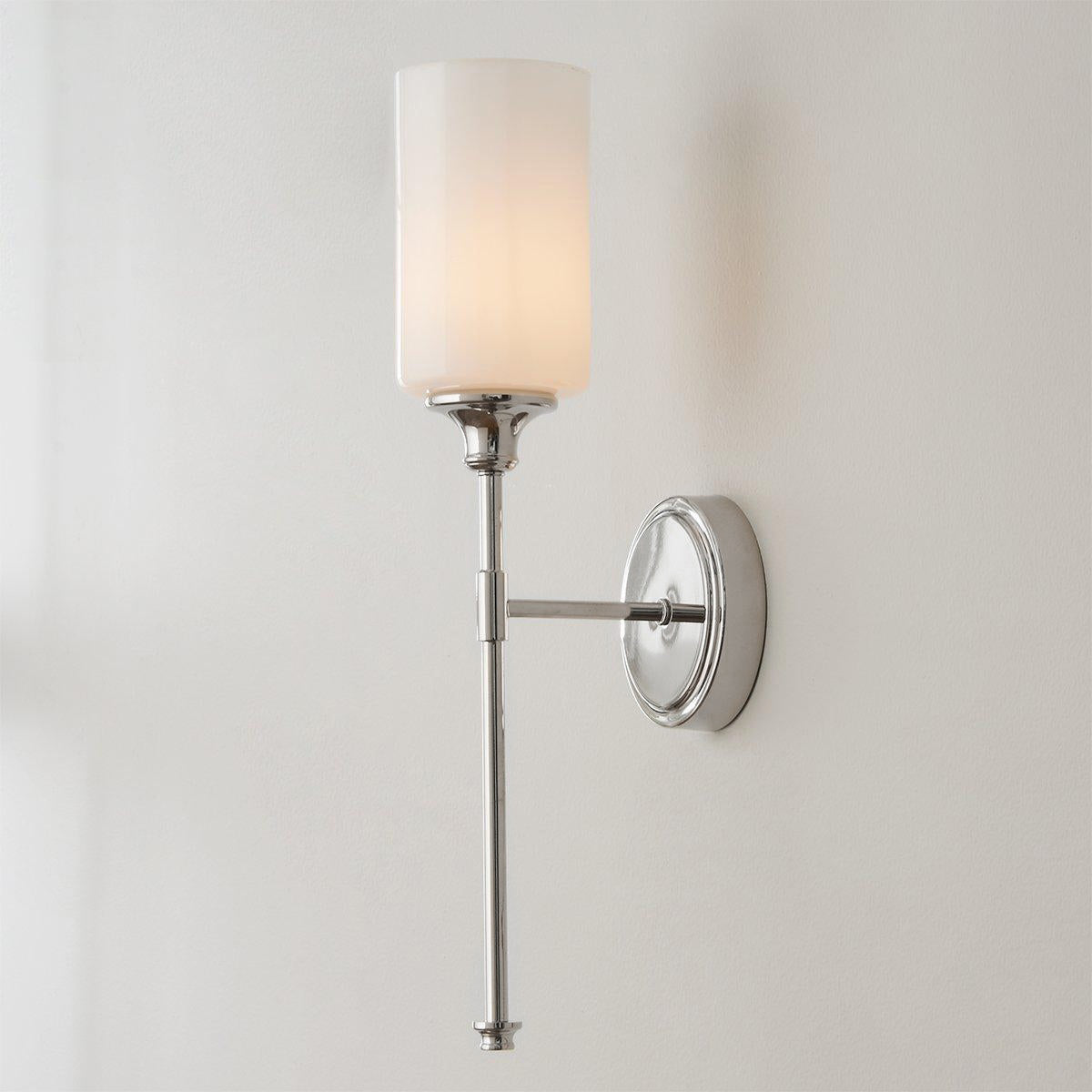 Tracie Ancien Industriel Laiton Verre Applique