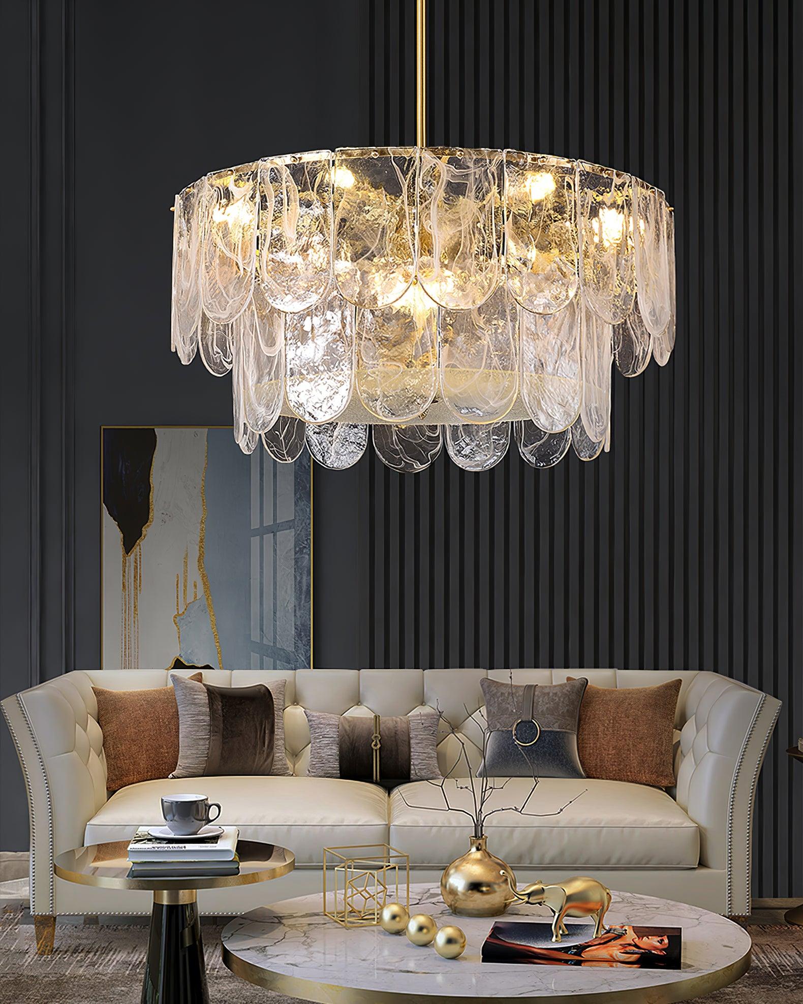 Lustra Lustre Verre Classique Traditionnel